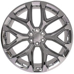 OE Wheels CV98B 26x10 6x139.7 24et Chrome Wheel - View 2
