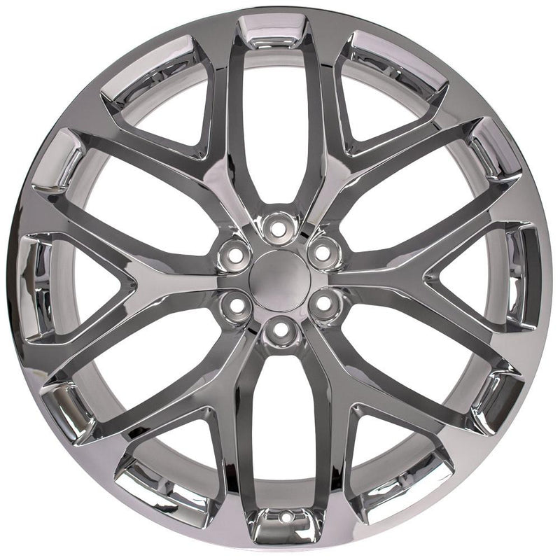 OE Wheels CV98B 26x10 6x139.7 24et Chrome Wheel - View 2