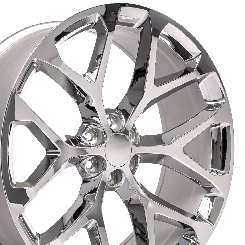 OE Wheels CV98B 26x10 6x139.7 24et Chrome Wheel