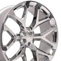 OE Wheels CV98B 26x10 6x139.7 24et Chrome Wheel