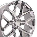 OE Wheels CV98B 26x10 6x139.7 24et Chrome Wheel