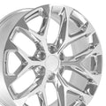 OE Wheels CV98 22x9 6x139.7 28et Chrome Wheel