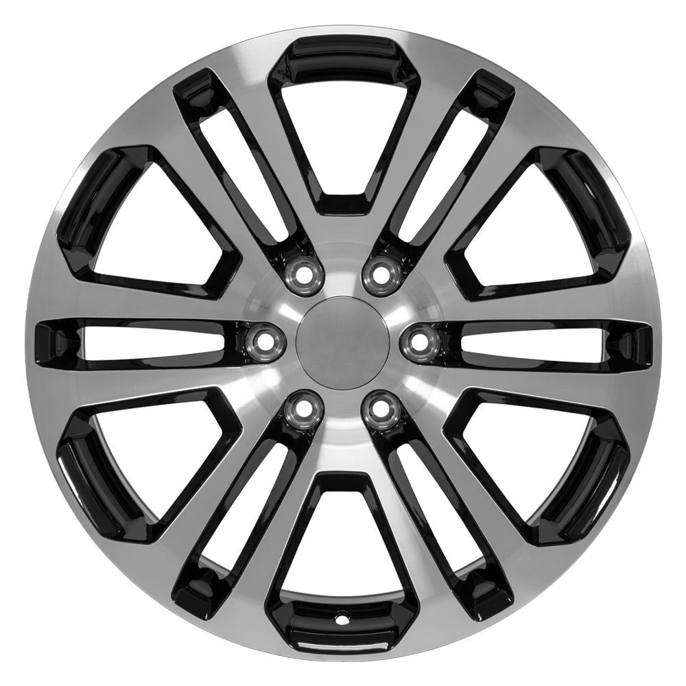 OE Wheels CV99 20x9 6x139.7 31et Gloss Black Machined Wheel - View 2