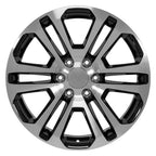 OE Wheels CV99 20x9 6x139.7 31et Gloss Black Machined Wheel - View 2