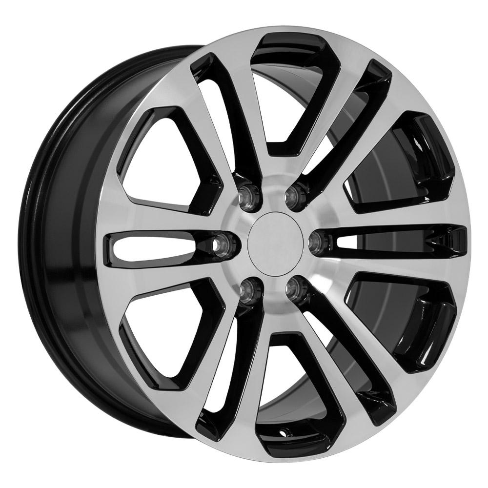 OE Wheels CV99 20x9 6x139.7 31et Gloss Black Machined Wheel - View 3