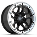 DEFIANT DF01 17x8 5x127 12et Gloss Black with Milled Edge Wheel