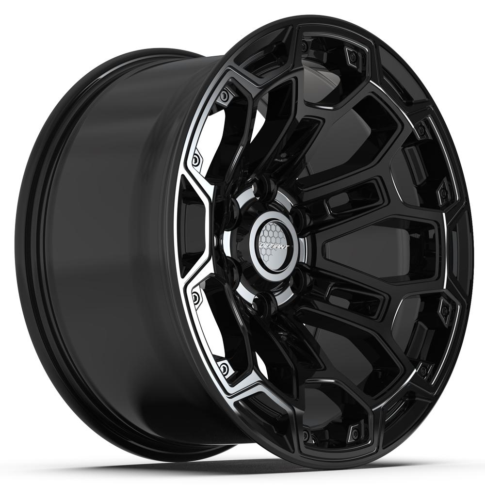 DEFIANT DF03 18x9 6x139.7 -12et Gloss Black Wheel - View 3