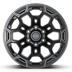 DEFIANT DF03 18x9 6x139.7 -12et Satin Black with Dark Satin Charcoal 2-Tone Wheel - View 2