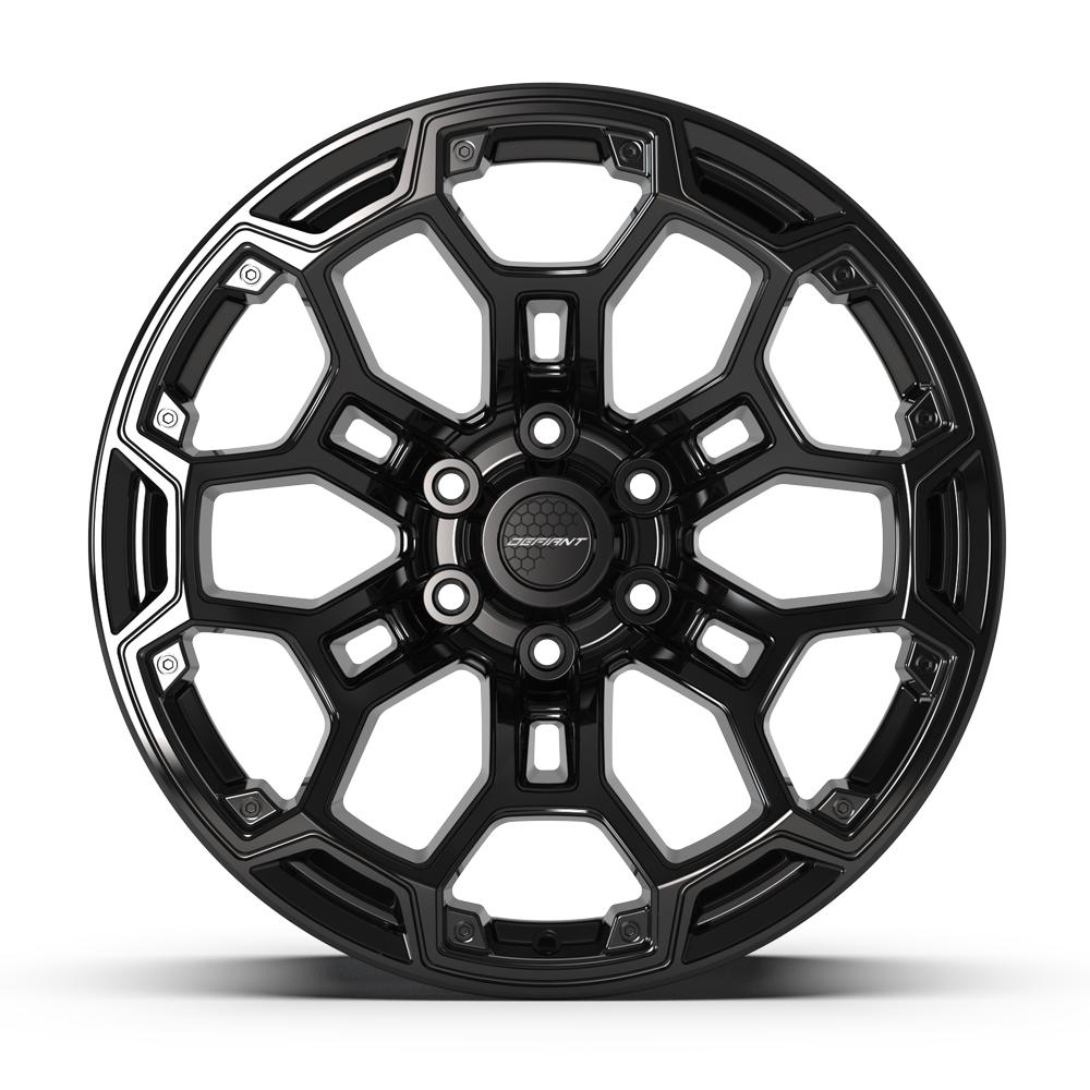DEFIANT DF03 20x9 6x139.7 -12et Gloss Black Wheel - View 2