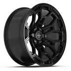 DEFIANT DF03 20x9 6x139.7 -12et Gloss Black Wheel - View 3