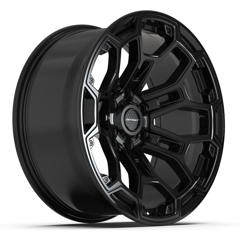 DEFIANT DF03 20x9 6x139.7 -12et Gloss Black Wheel - View 3