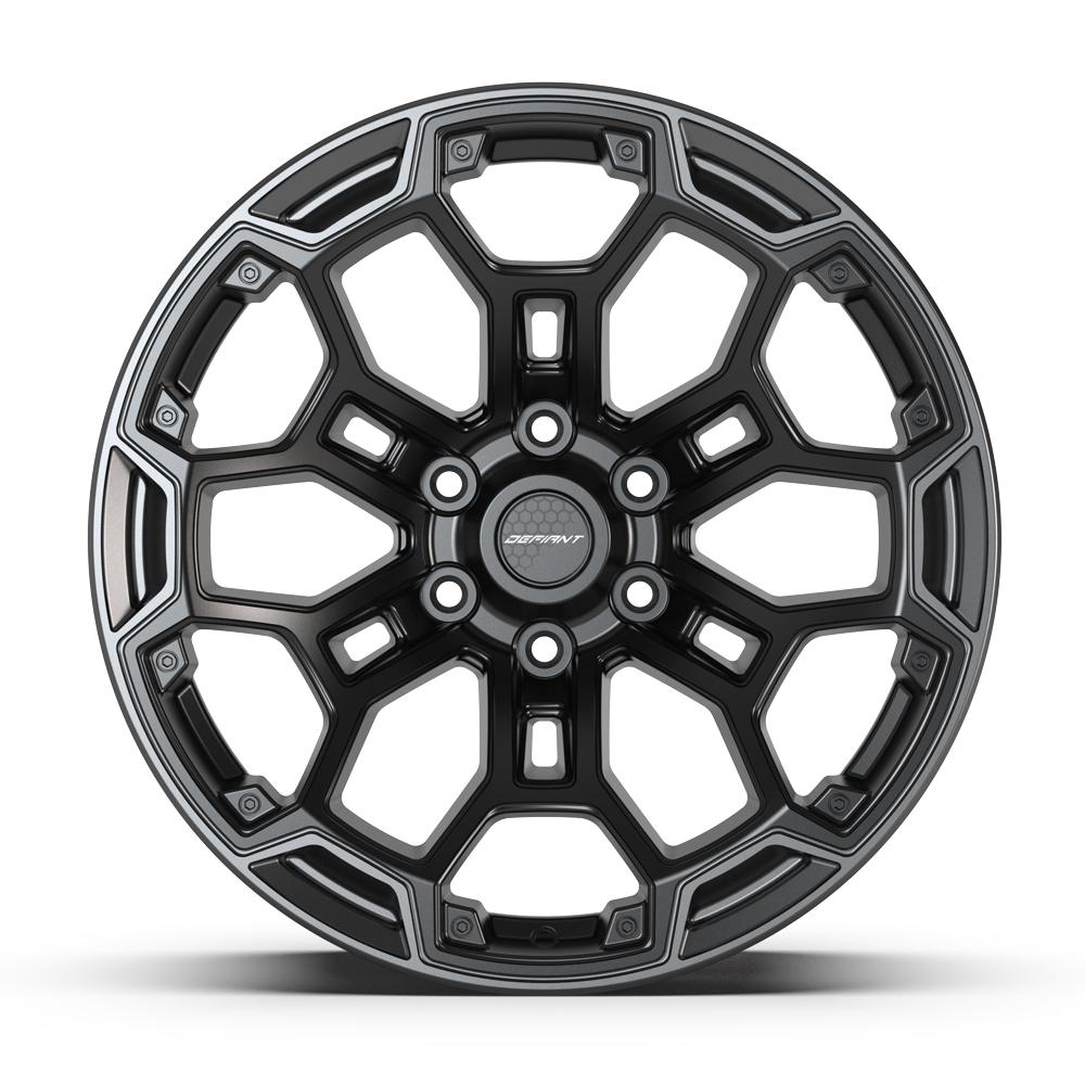 DEFIANT DF03 20x9 6x139.7 -12et Satin Black with Dark Satin Charcoal 2-Tone Wheel - View 2