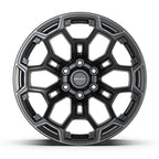 DEFIANT DF03 20x9 6x139.7 -12et Satin Black with Dark Satin Charcoal 2-Tone Wheel - View 2