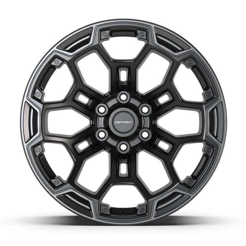 DEFIANT DF03 20x9 6x139.7 -12et Satin Black with Dark Satin Charcoal 2-Tone Wheel - View 2