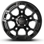 DEFIANT DF03B 17x9 5x127 -12et Gloss Black Wheel - View 2