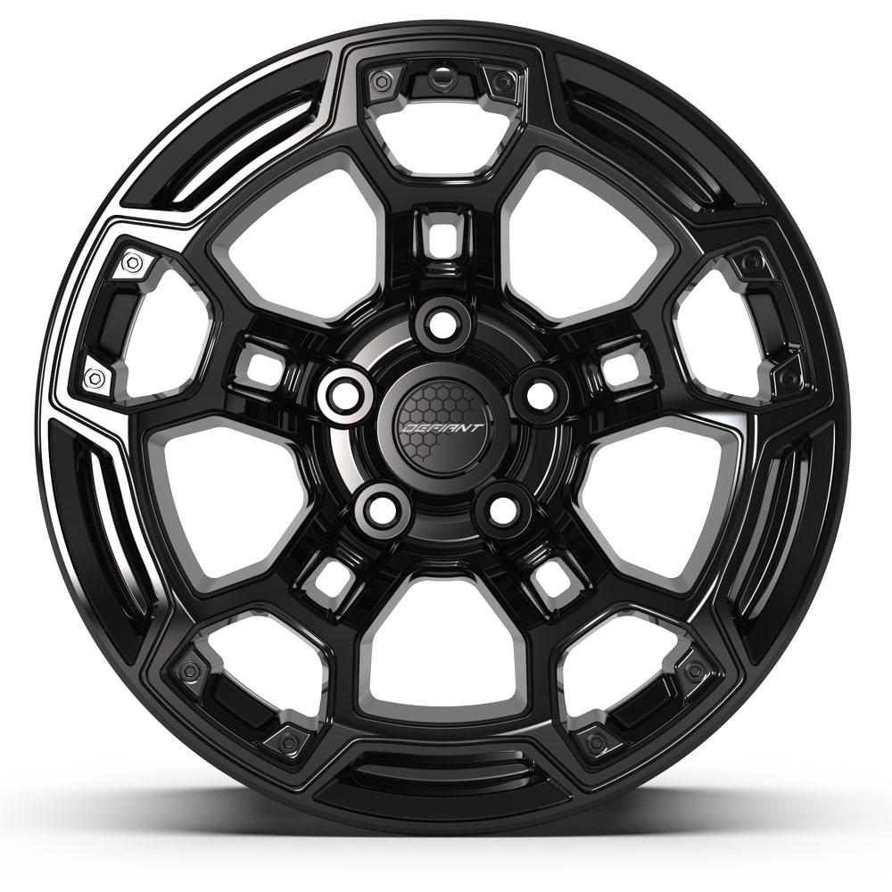 DEFIANT DF03B 17x9 5x127 -12et Gloss Black Wheel - View 2
