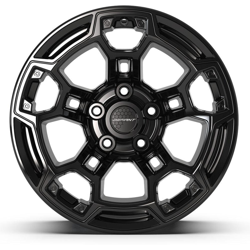 DEFIANT DF03B 17x9 5x127 -12et Gloss Black Wheel - View 2