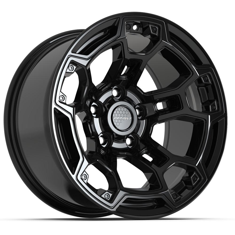 DEFIANT DF03B 17x9 5x127 -12et Gloss Black Wheel