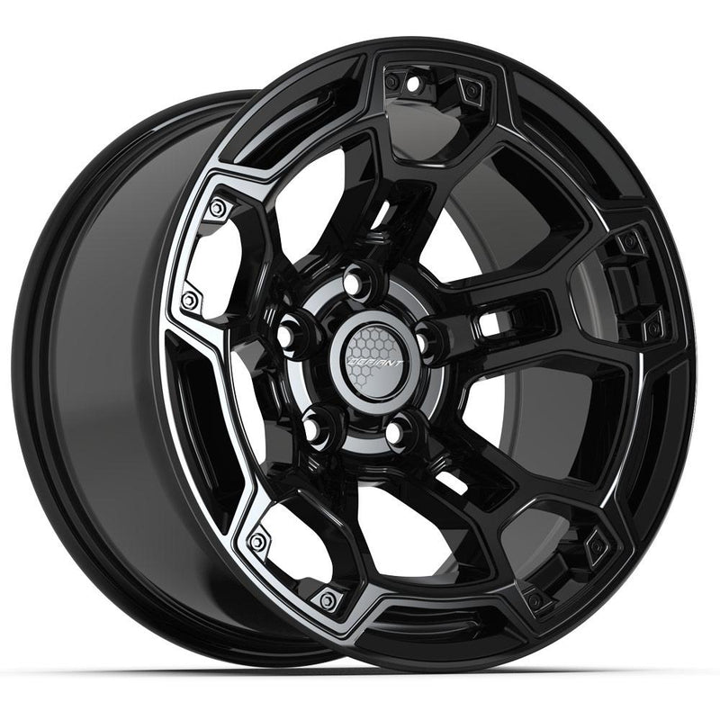 DEFIANT DF03B 17x9 5x127 -12et Gloss Black Wheel