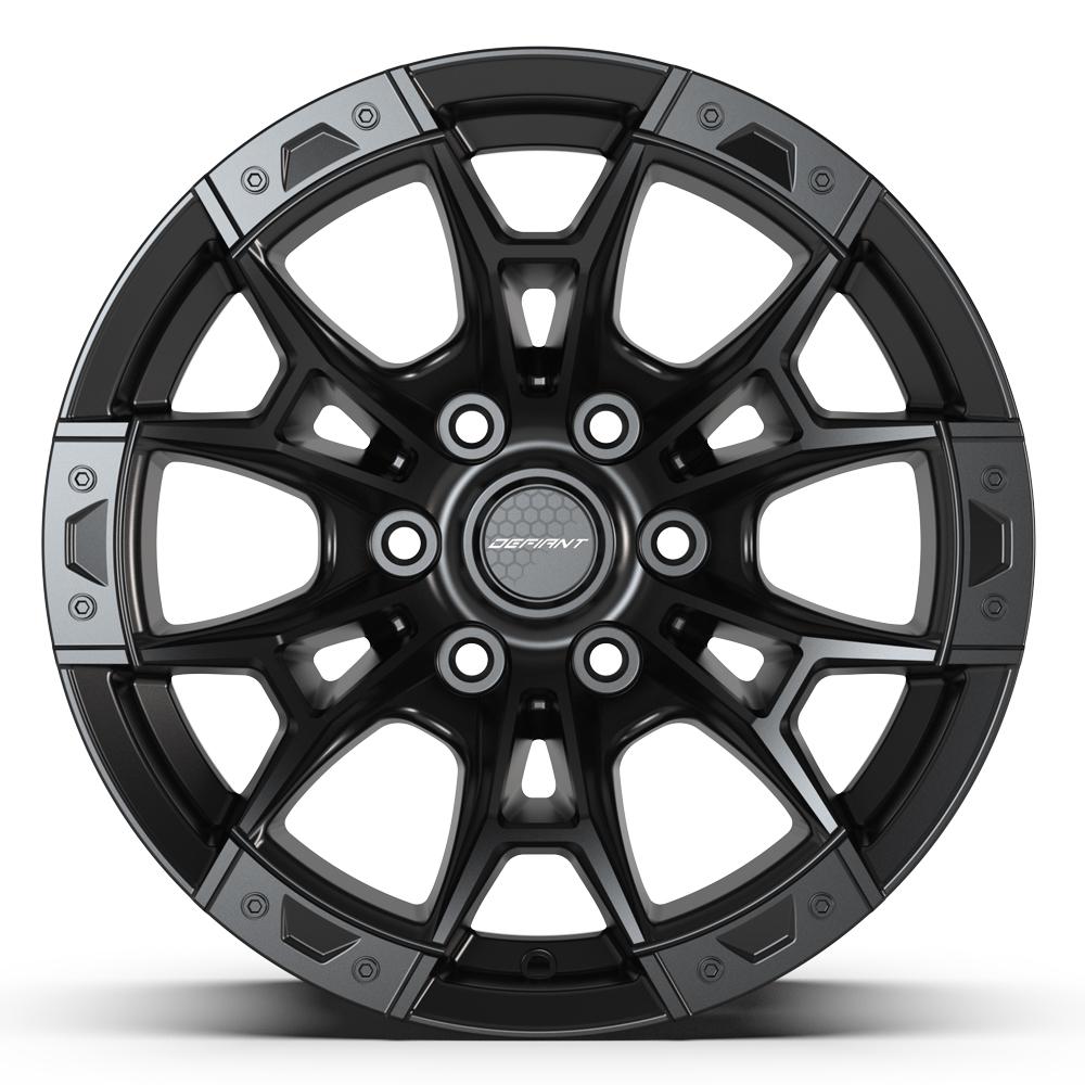 DEFIANT DF04 17x9 6x135 12et Satin Black Wheel - View 2