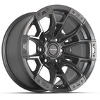 DEFIANT DF04 17x9 6x135 12et Dark Satin Charcoal Wheel
