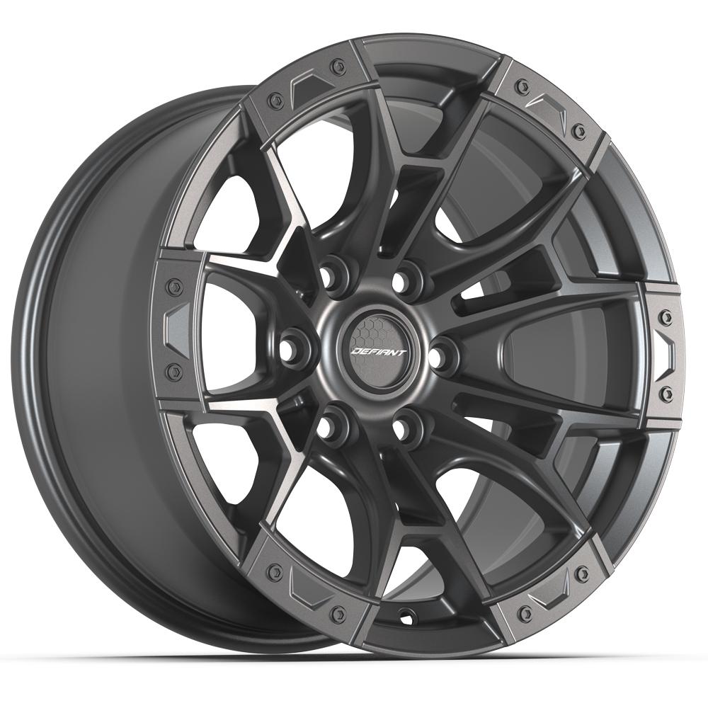DEFIANT DF04 17x9 6x135 12et Dark Satin Charcoal Wheel