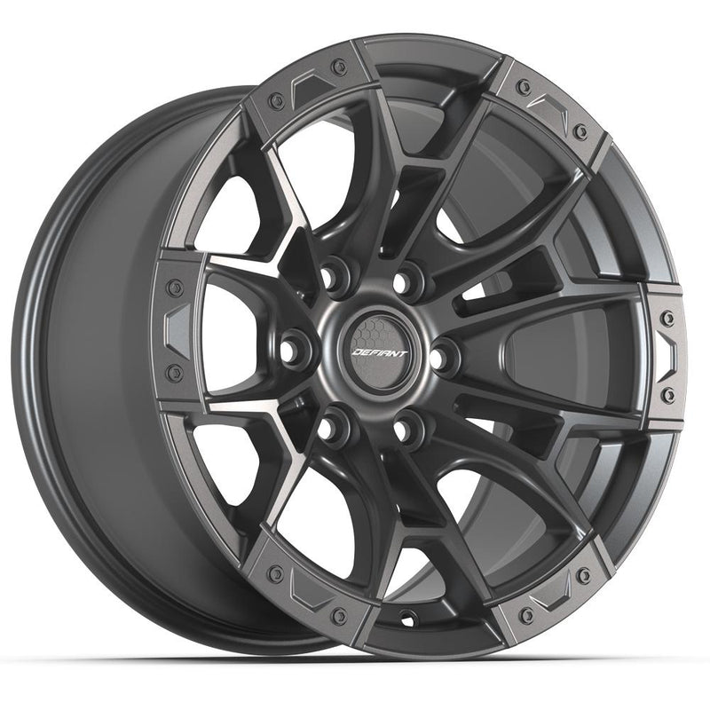 DEFIANT DF04 17x9 6x135 12et Dark Satin Charcoal Wheel