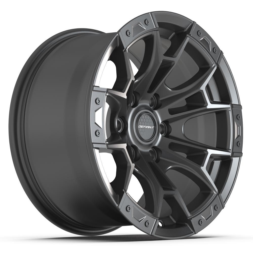 DEFIANT DF04 17x9 6x135 12et Dark Satin Charcoal Wheel - View 3