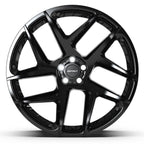 DEFIANT DF05 22x10 5x108 37et Gloss Black Wheel - View 2