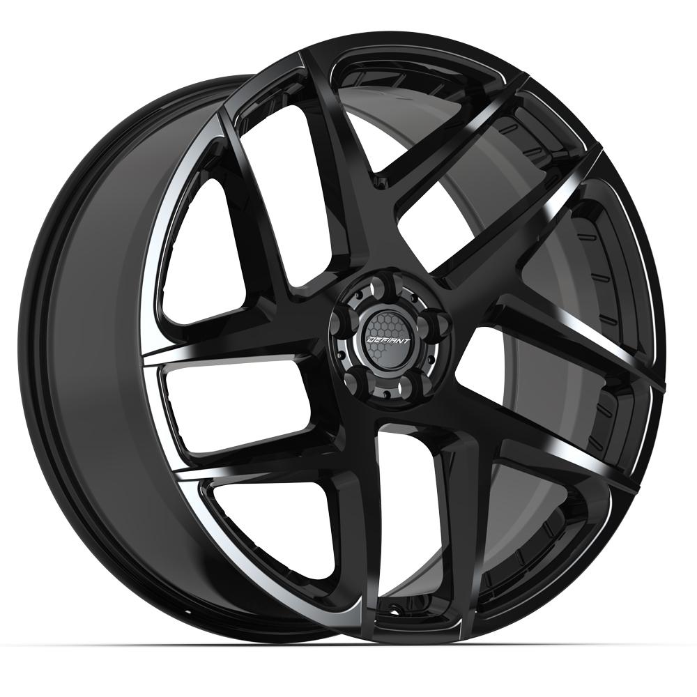 DEFIANT DF05 22x10 5x108 37et Gloss Black Wheel