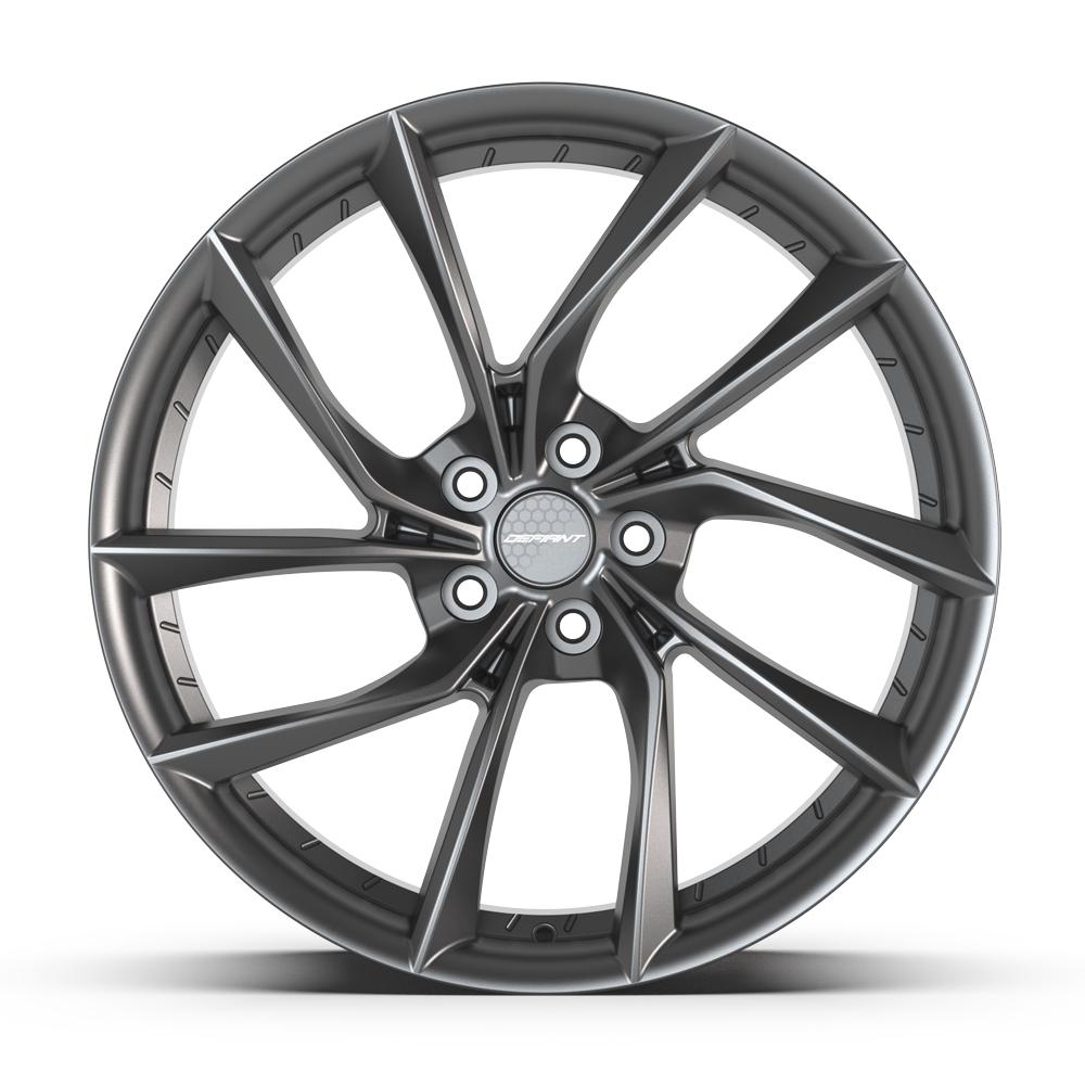 DEFIANT DF06 20x9 5x114.3 35et Dark Satin Charcoal Wheel - View 2