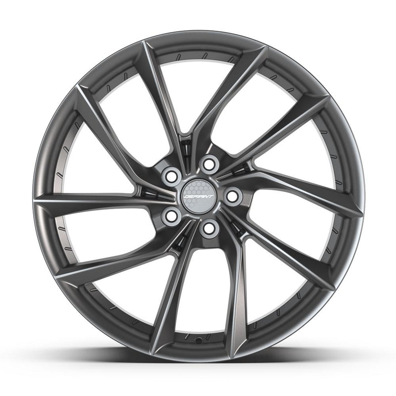 DEFIANT DF06 20x9 5x114.3 35et Dark Satin Charcoal Wheel - View 2