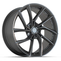 DEFIANT DF06 20x9 5x114.3 35et Dark Satin Charcoal Wheel