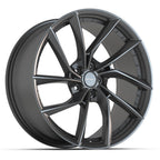 DEFIANT DF06 20x9 5x114.3 35et Dark Satin Charcoal Wheel