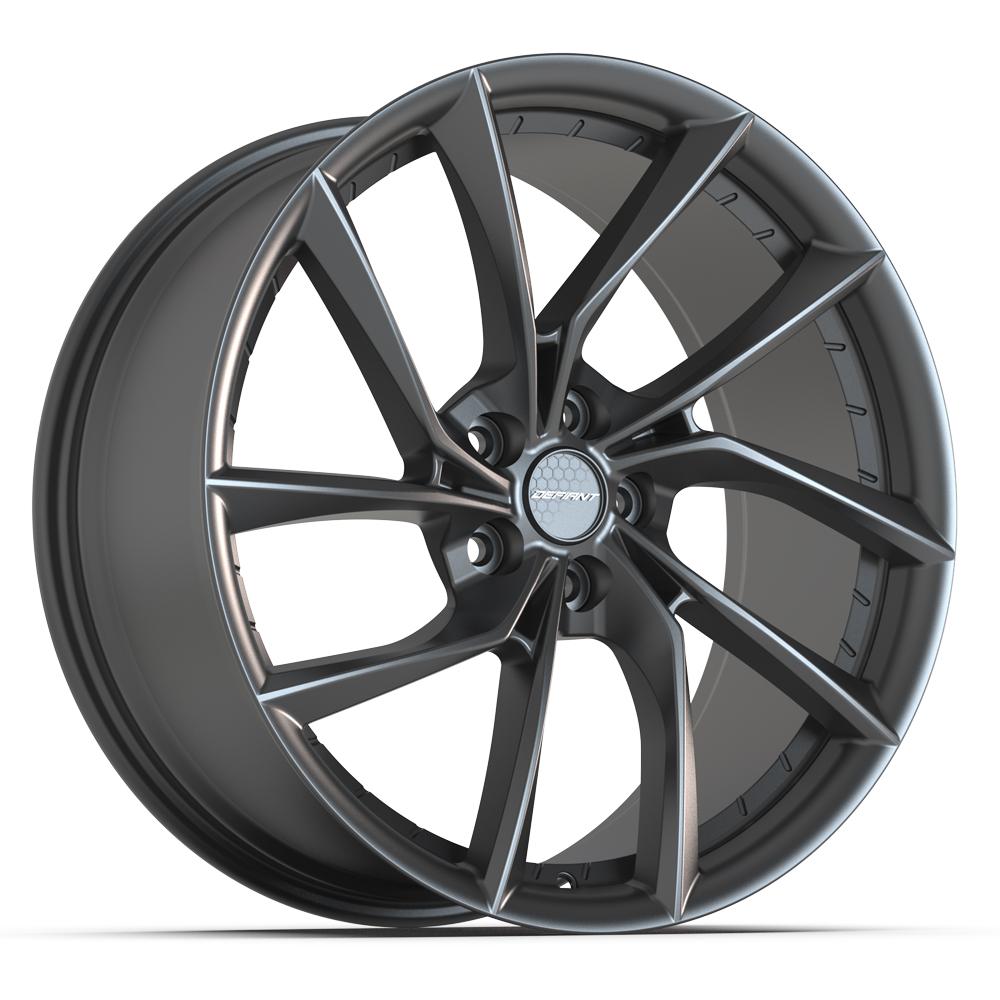 DEFIANT DF06 20x9 5x114.3 35et Dark Satin Charcoal Wheel