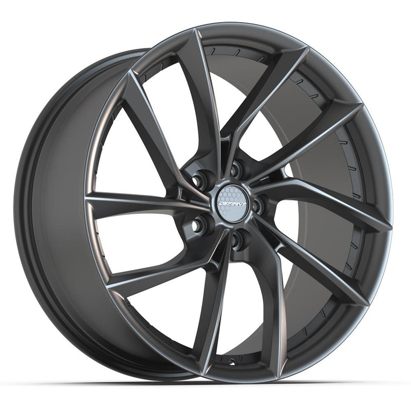 DEFIANT DF06 20x9 5x114.3 35et Dark Satin Charcoal Wheel