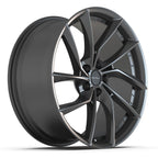 DEFIANT DF06 20x9 5x114.3 35et Dark Satin Charcoal Wheel - View 3