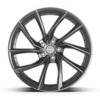 DEFIANT DF06 20x10 5x120 35et Dark Satin Charcoal Wheel - View 2