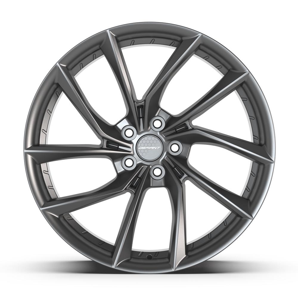 DEFIANT DF06 20x10 5x114.3 35et Dark Satin Charcoal Wheel - View 2