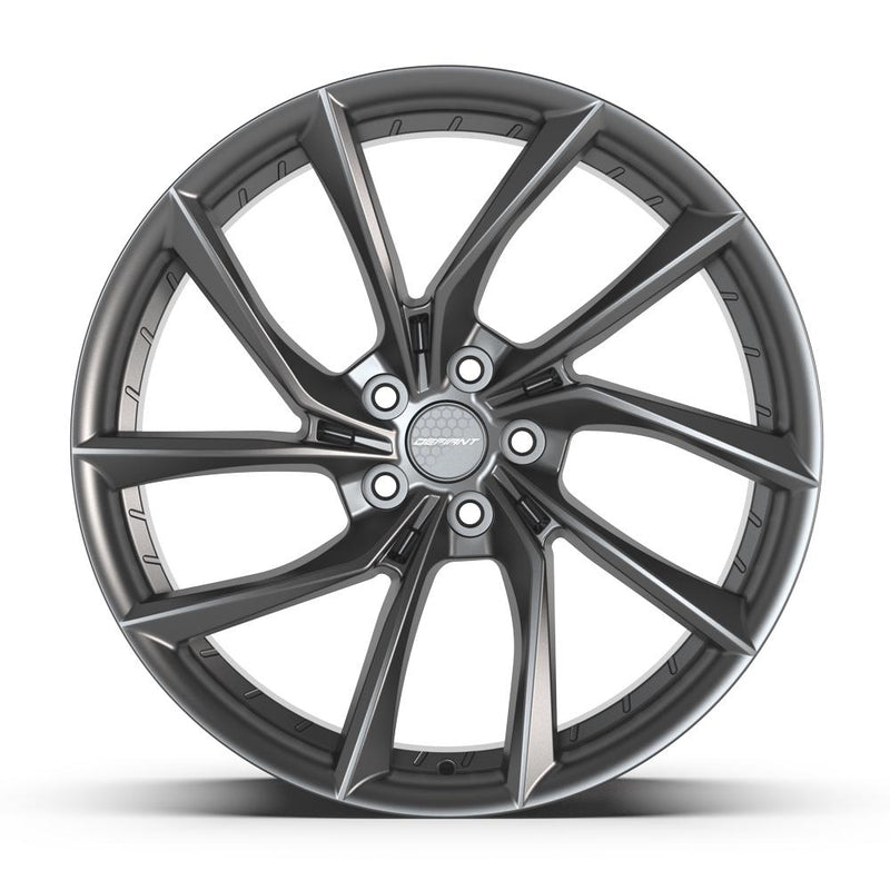 DEFIANT DF06 20x10 5x114.3 35et Dark Satin Charcoal Wheel - View 2