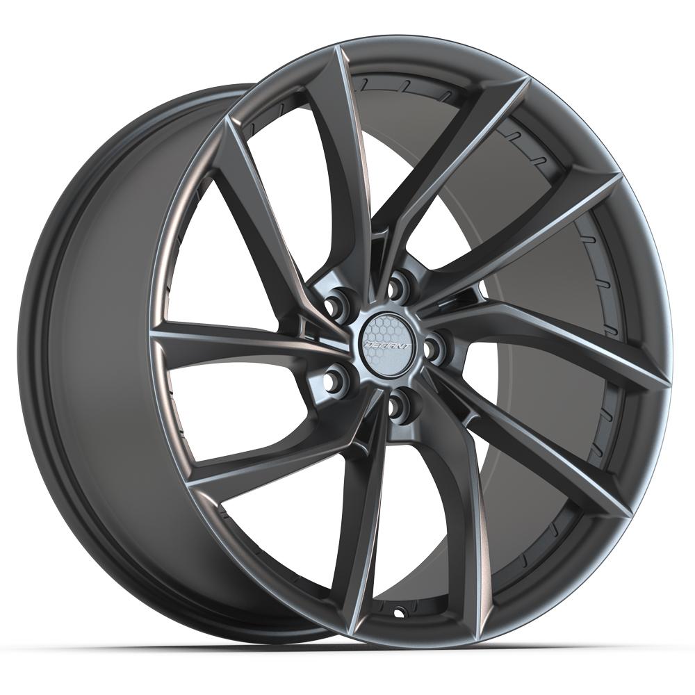 DEFIANT DF06 20x10 5x120 35et Dark Satin Charcoal Wheel
