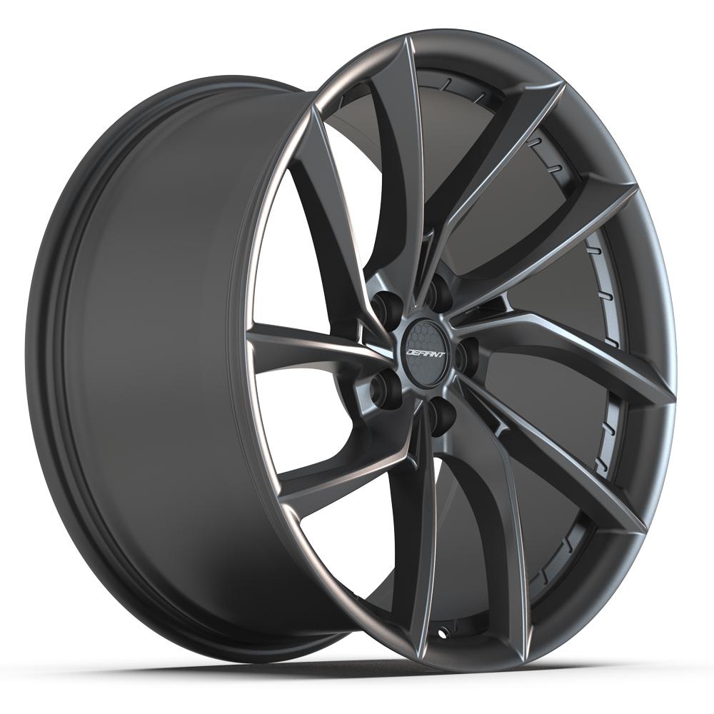 DEFIANT DF06 20x10 5x120 35et Dark Satin Charcoal Wheel - View 3