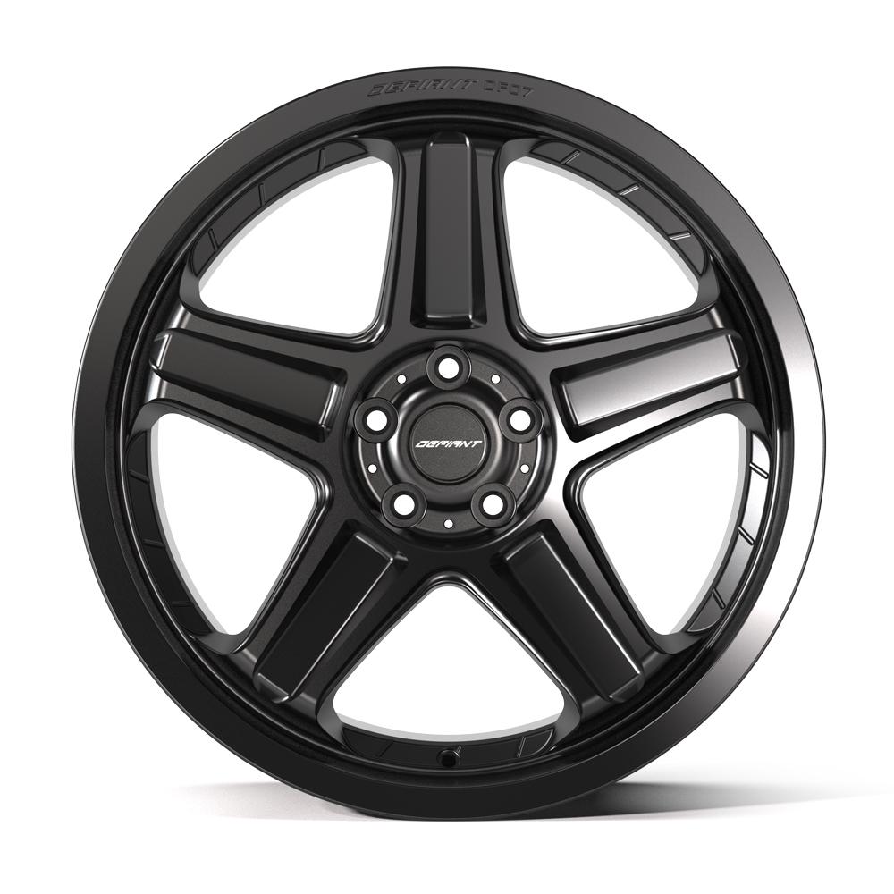 DEFIANT DF07 20x9.5 5x115 15et Satin Black Wheel - View 2