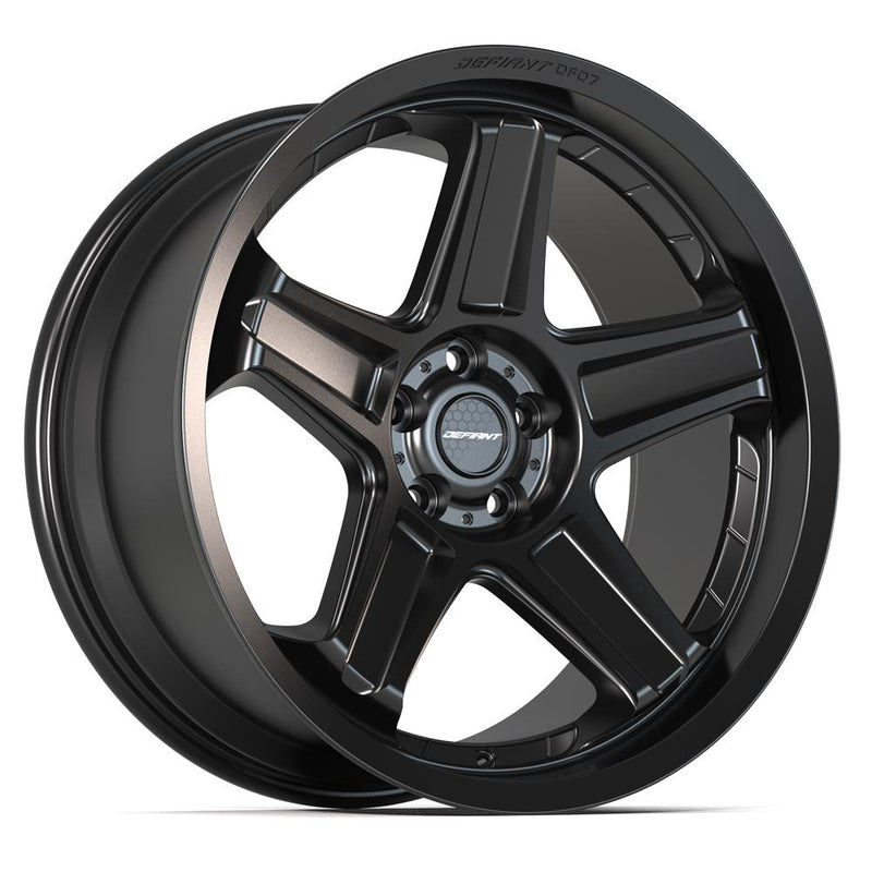 DEFIANT DF07 20x9.5 5x115 15et Satin Black Wheel