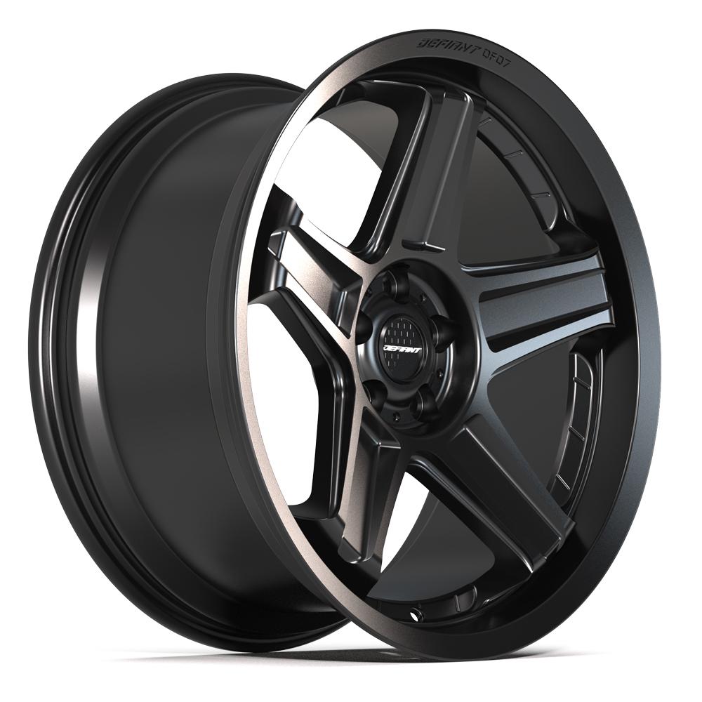 DEFIANT DF07 20x9.5 5x115 15et Satin Black Wheel - View 3