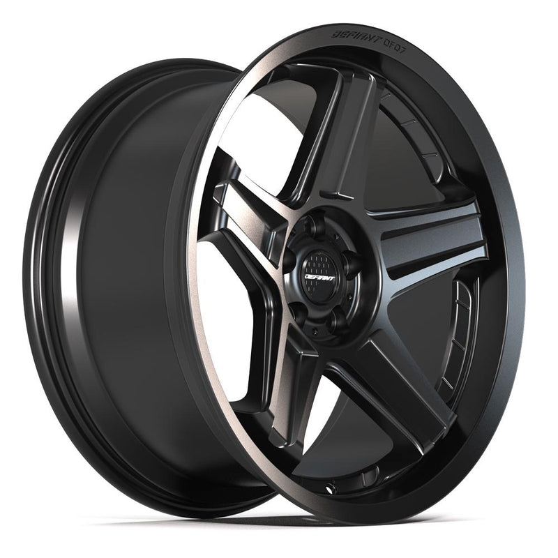 DEFIANT DF07 20x9.5 5x115 15et Satin Black Wheel - View 3