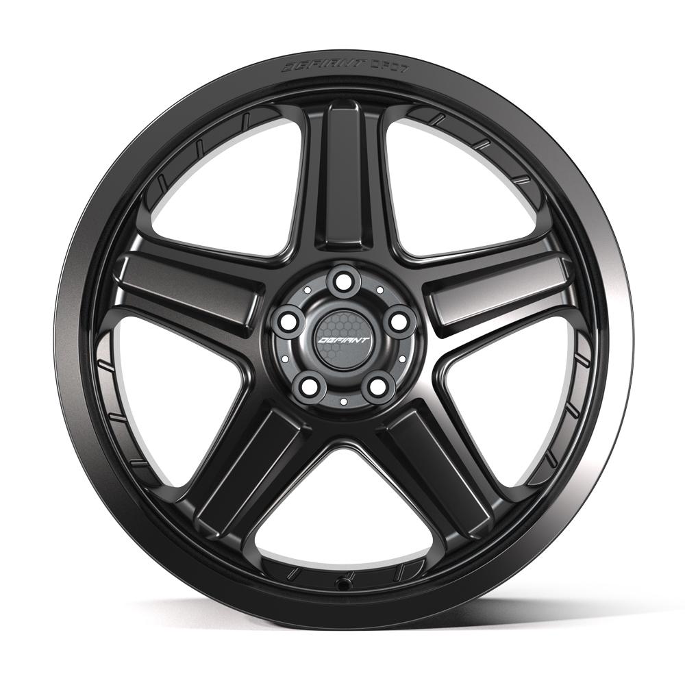 DEFIANT DF07 20x10.5 5x115 26et Satin Black Wheel - View 2