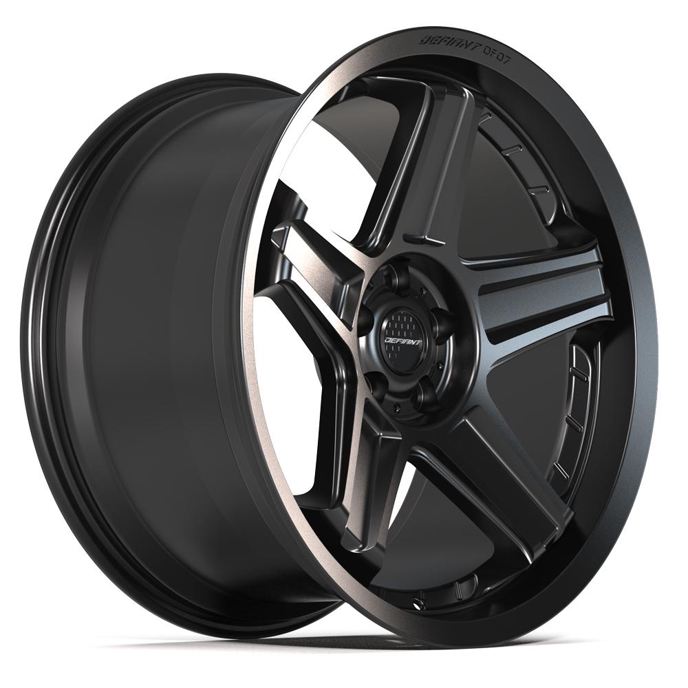 DEFIANT DF07 20x10.5 5x115 26et Satin Black Wheel - View 3