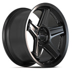 DEFIANT DF07 20x10.5 5x115 26et Satin Black Wheel - View 3