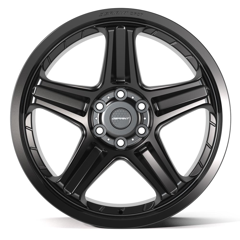 DEFIANT DF07 22x10 6x139.7 -12et Satin Black Wheel - View 2